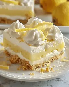 Lazy Day Lemon Cream Pie Bars | Evelyn's Cooking