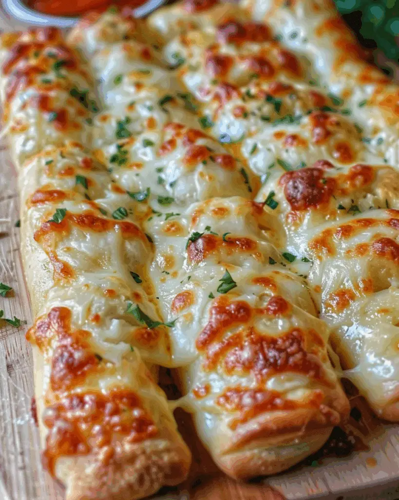 Homemade Cheesy Breadsticks