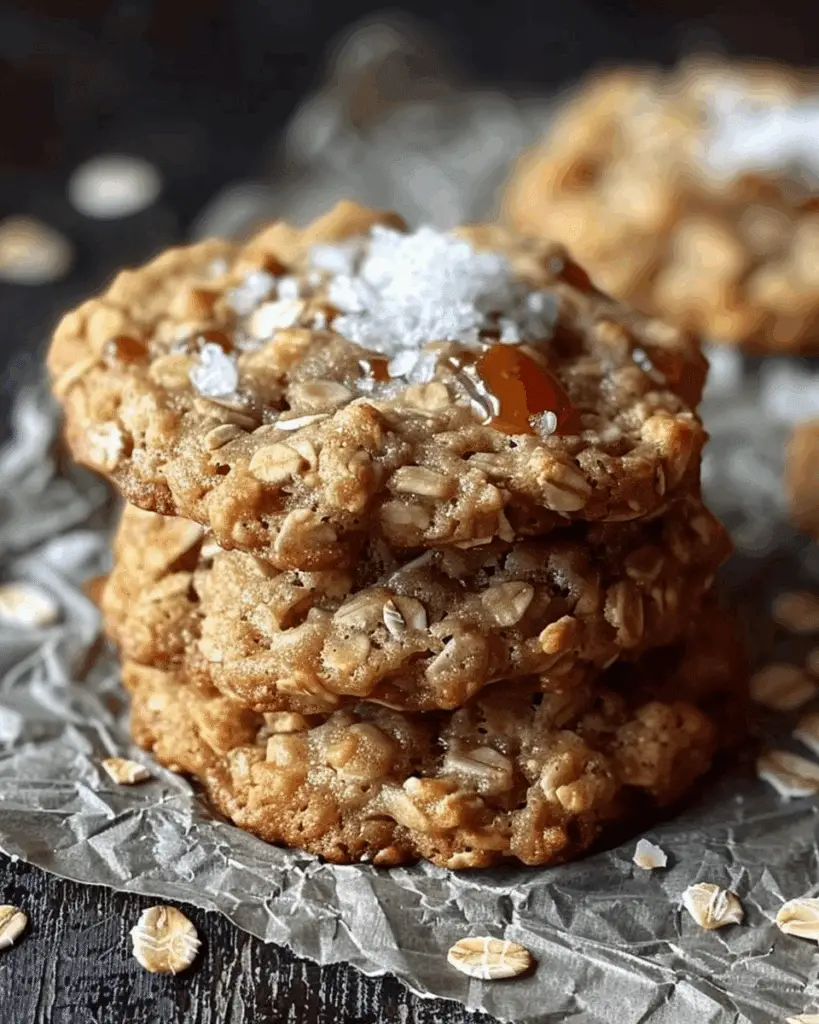 Salted Caramel Oatmeal Cookies