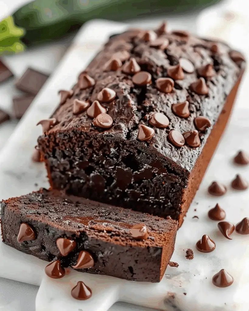 Chocolate Zucchini Bread with Sour Cream