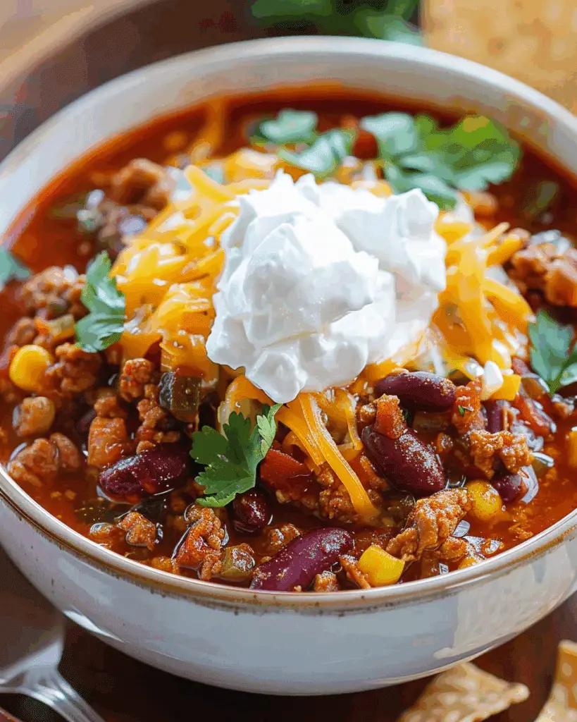 Slow Cooker Turkey Chili