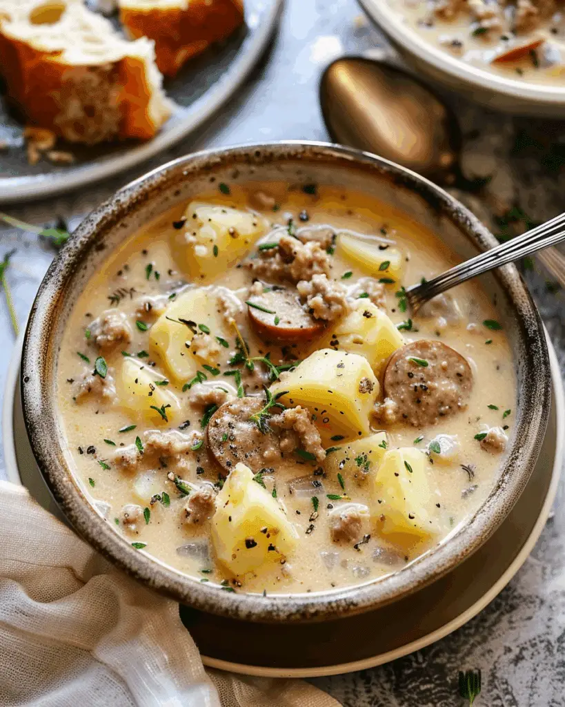 Creamy Potato Sausage Chowder