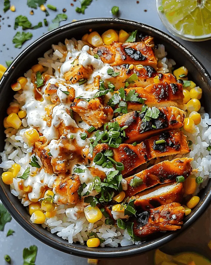 Mexican Street Corn Chicken Bowl