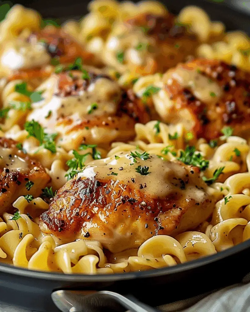 Creamy One-Pan Chicken and Noodles