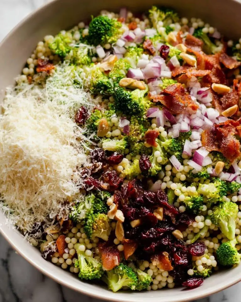 Broccoli Pearl Crunch Salad Recipe