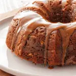 Easy Autumn Caramel Apple Pecan Cinnamon Spice Bundt Cake