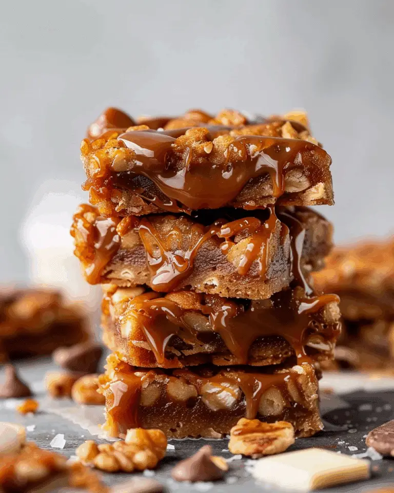 Salted Caramel Pretzel Blondies