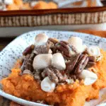 Marshmallow Pecan Sweet Potato Casserole