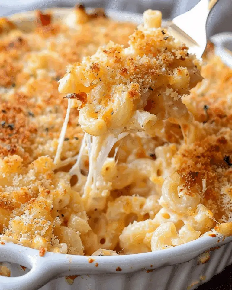 Ultimate Baked Three-Cheese Macaroni and Cheese