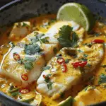 Coconut Fish Curry with Lime and Lemongrass
