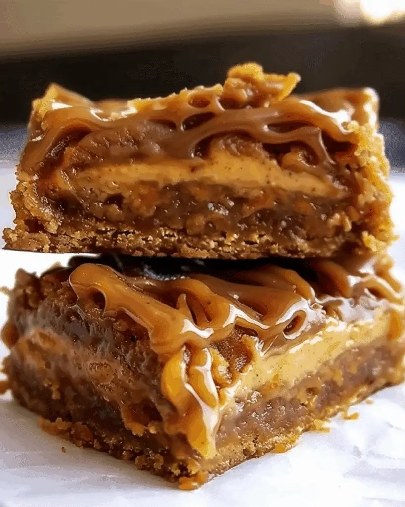 Pumpkin Bars with Pumpkin Spice Cream Cheese Drizzle