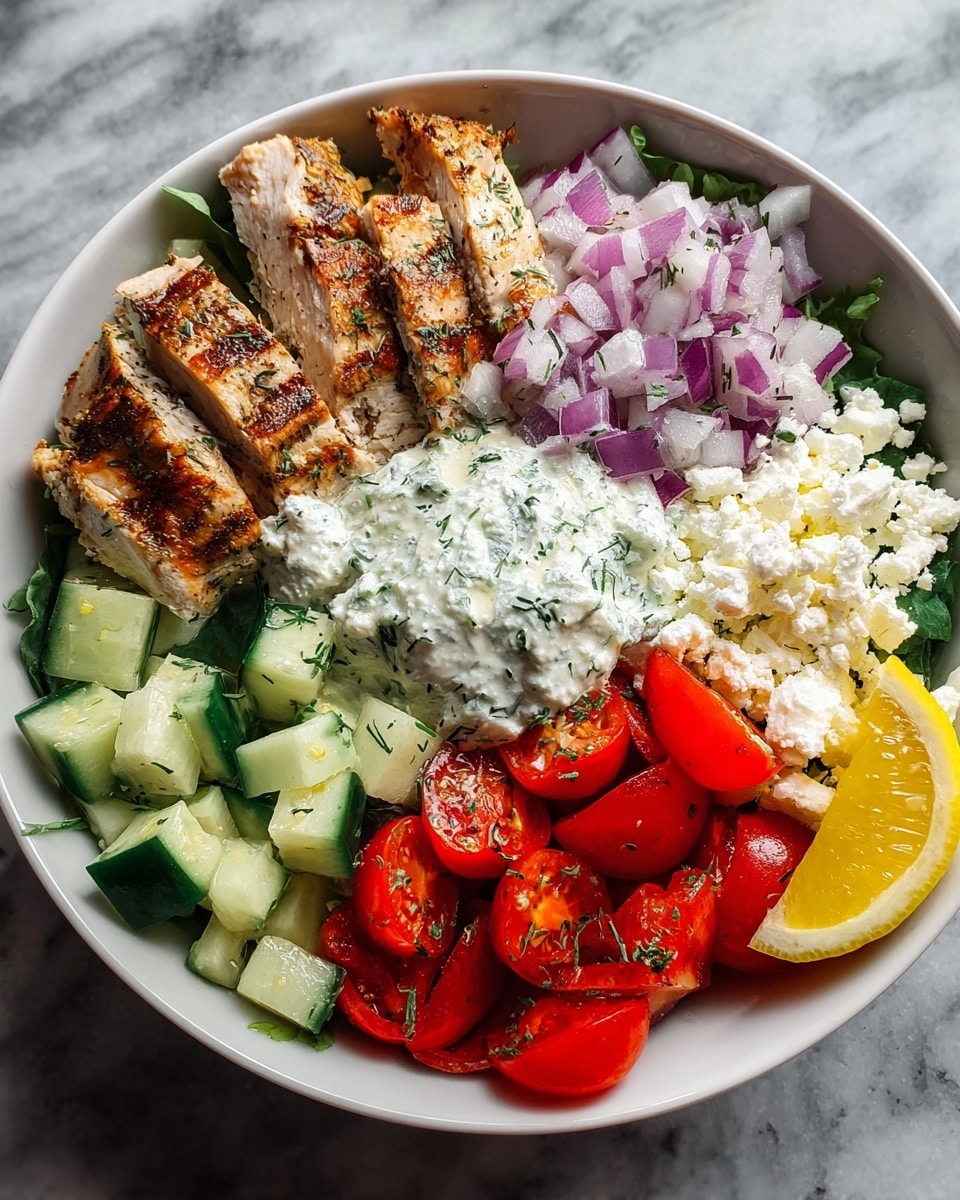 Greek Chicken Bowls with Tzatziki Recipe