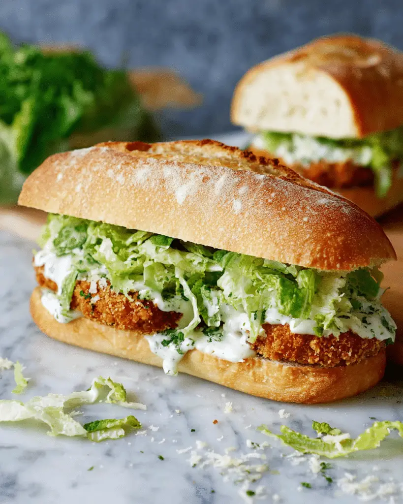 Crispy Chicken Caesar Sandwich Recipe