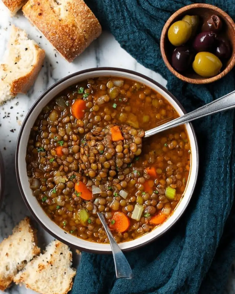 Greek Lentil Soup (Fakes) Recipe