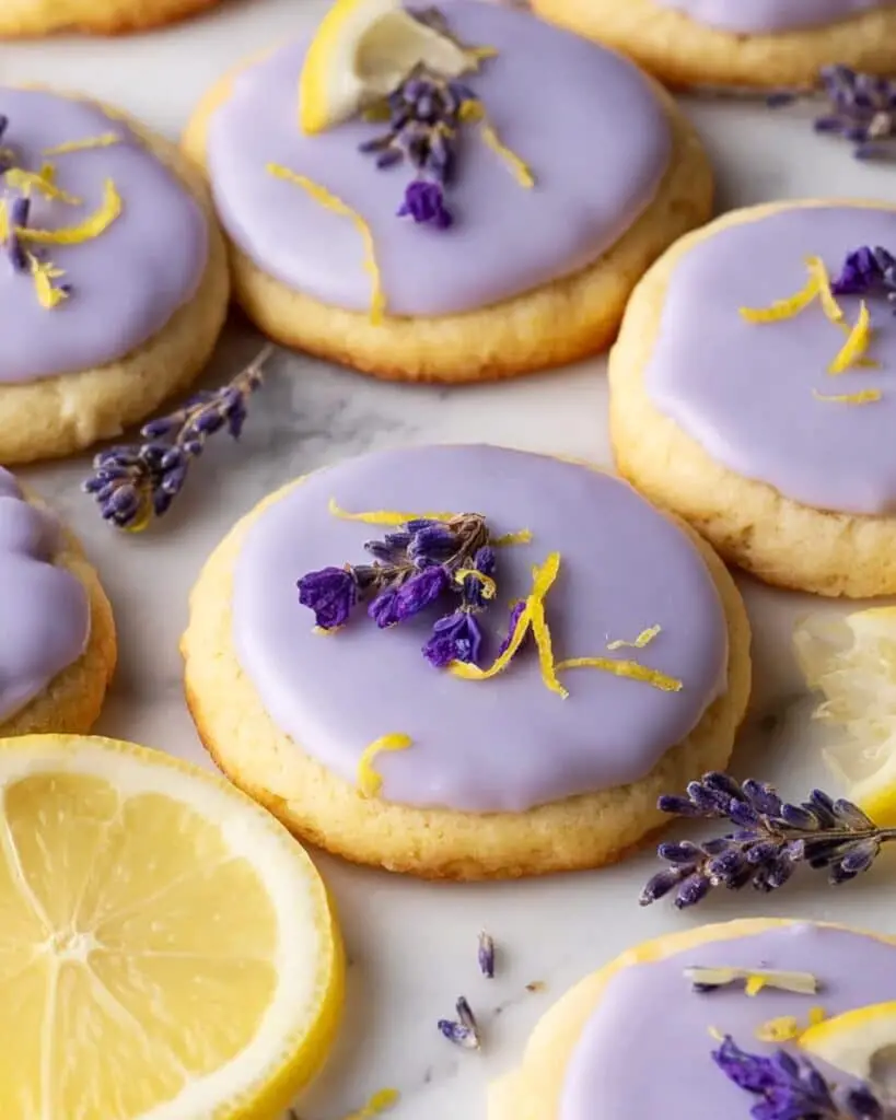 Lemon Lavender Cookies with Citrus Lavender Glaze Recipe