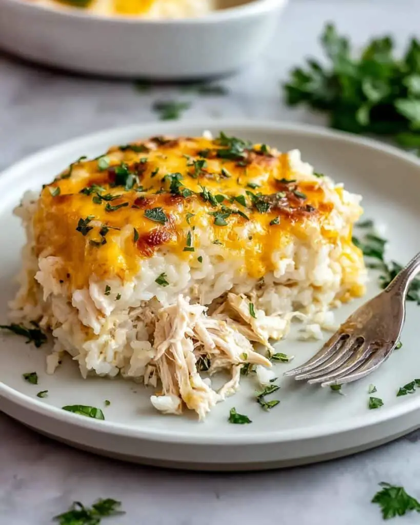 Healthy Chicken Cauliflower Rice Casserole Recipe