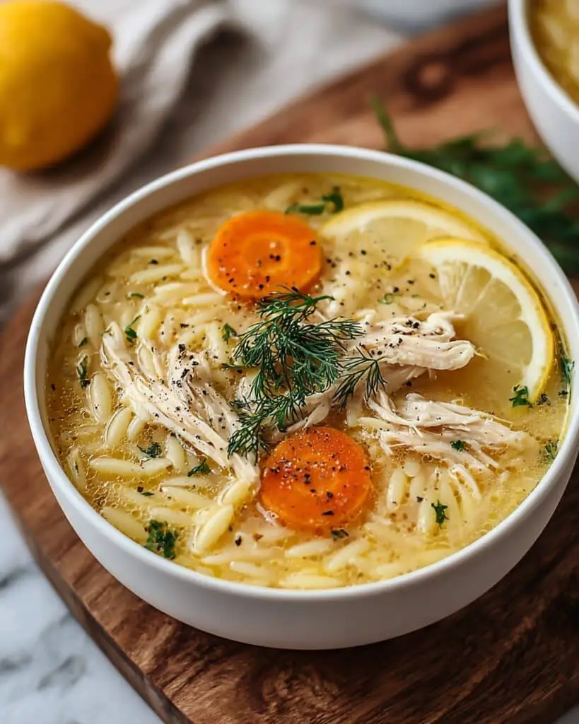 Healthy Greek Lemon Chicken Soup (Keto Avgolemono) Recipe