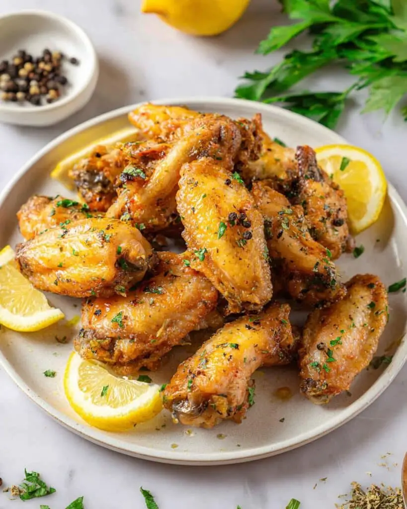 Baked Lemon Pepper Chicken Wings Recipe
