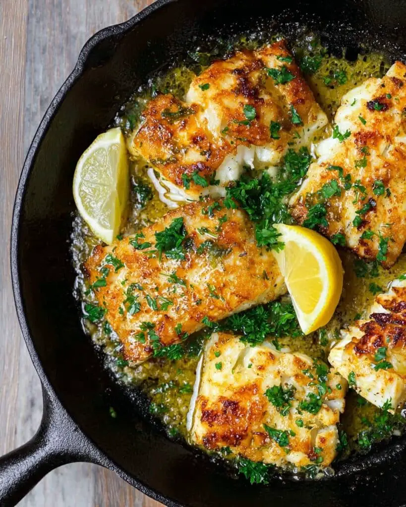 Baked Cod with Lemon, Garlic, and Spices Recipe