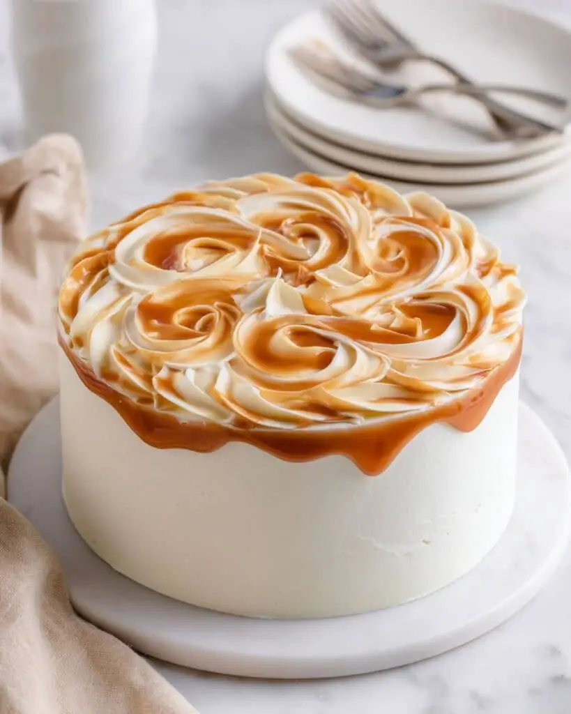 Salted Caramel Cake with Caramel Buttercream Recipe