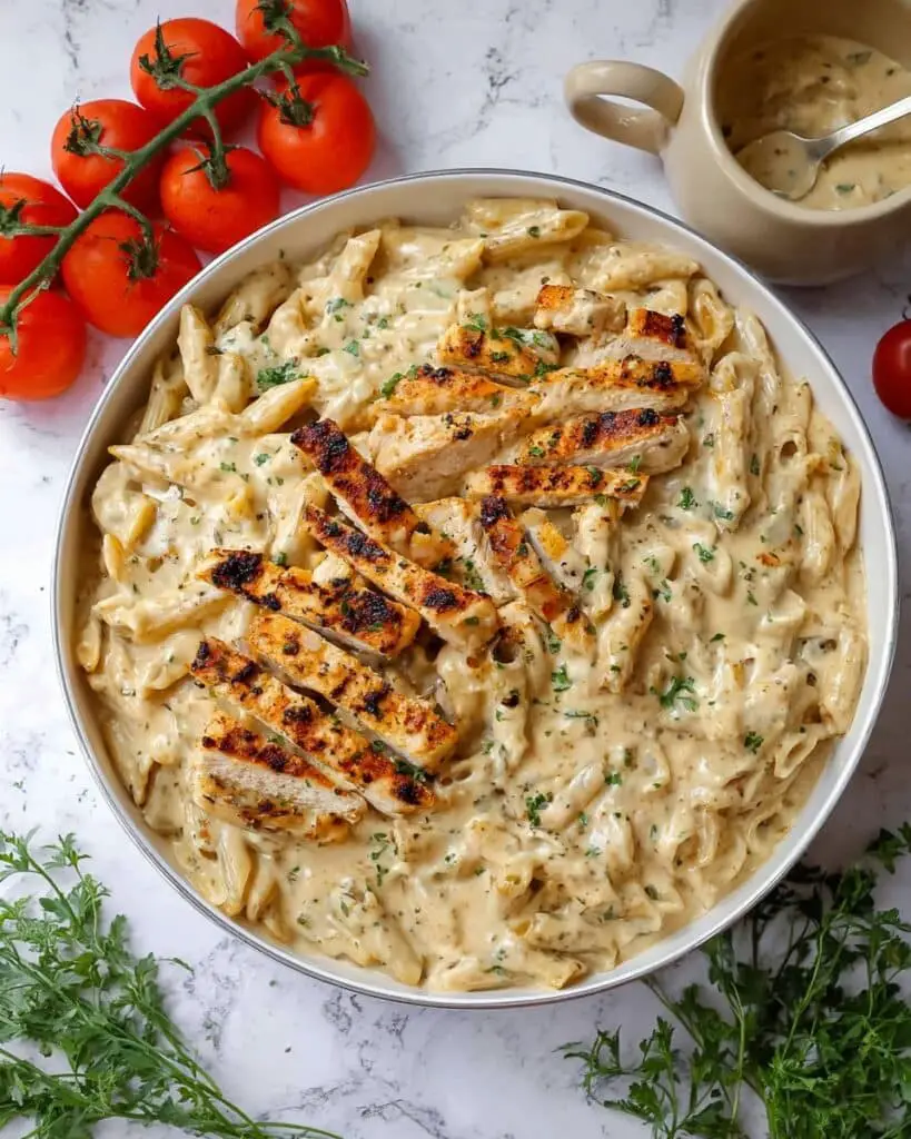 Chicken Garlic Parmesan Pasta Recipe