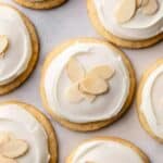 Soft Almond Sugar Cookies with Almond Buttercream Frosting Recipe
