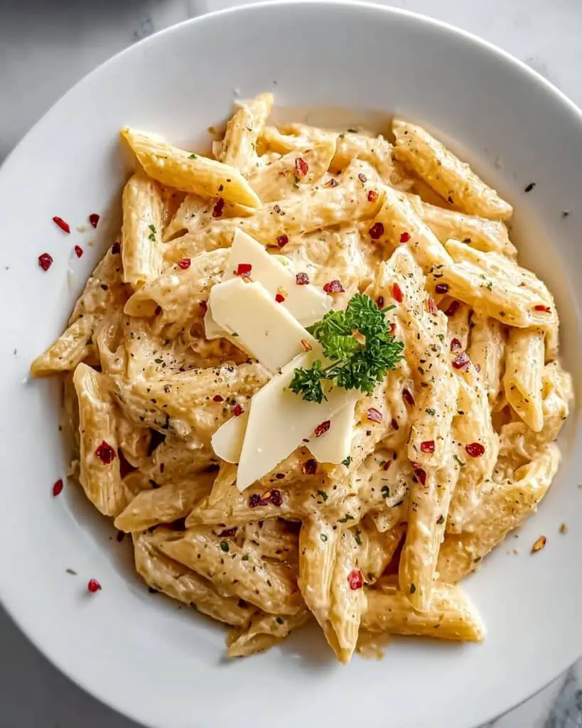 One Pot Creamy Garlic Pasta Recipe