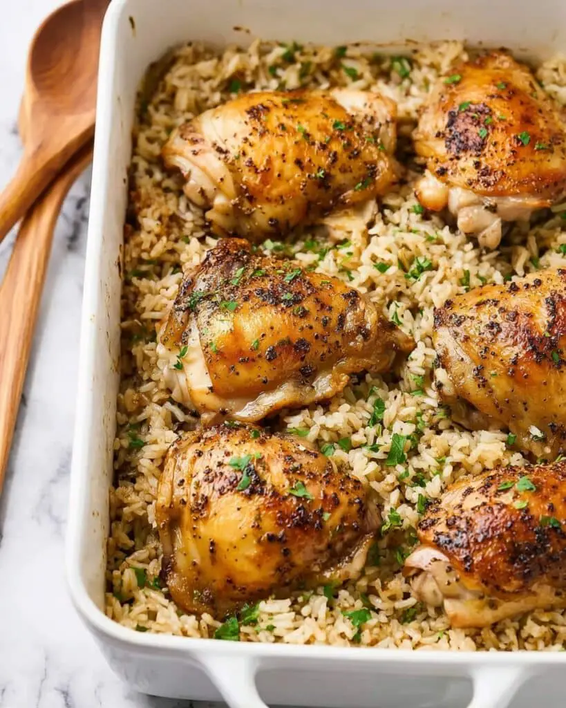 Oven-Baked Chicken and Rice Recipe