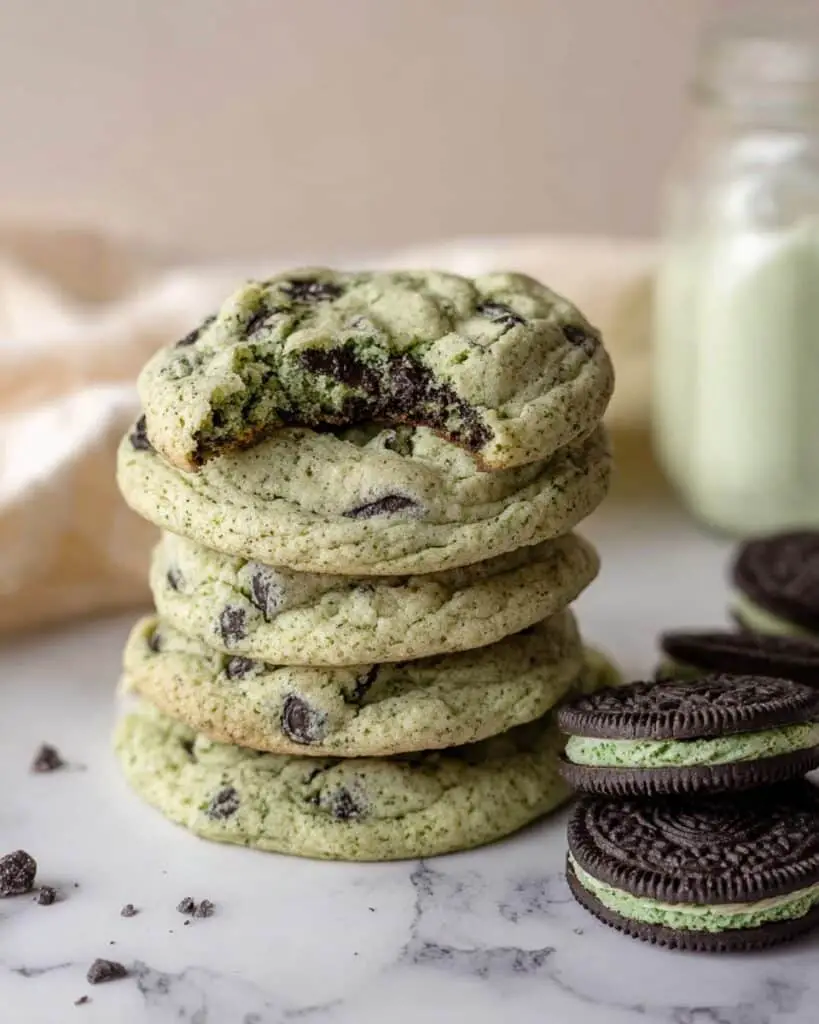 Oreo Shamrock Shake Cookies Recipe