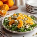 Arugula Citrus Salad with Quinoa, Chickpeas, and Feta Recipe