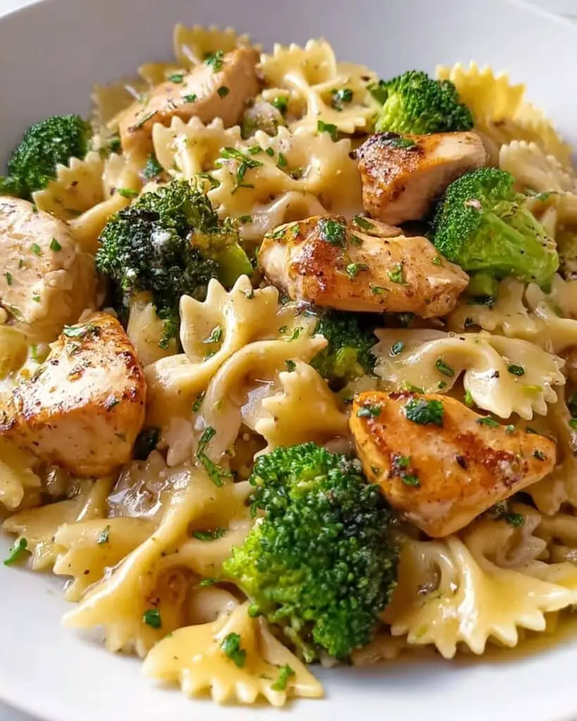 Cowboy Butter Lemon Bowtie Chicken with Broccoli Bliss Recipe