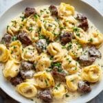 Irresistible 30-Minute Creamy One-Skillet Beef Stroganoff Tortellini Recipe