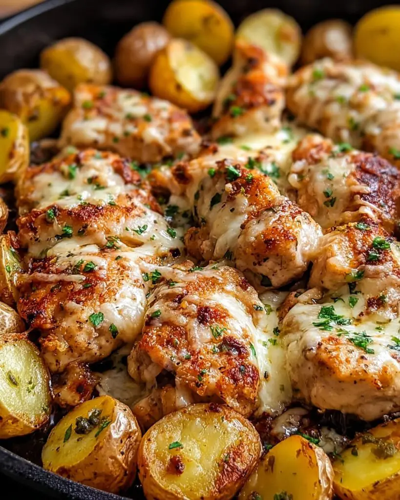 Garlic Parmesan Chicken and Potatoes (One-Pan Dinner) Recipe