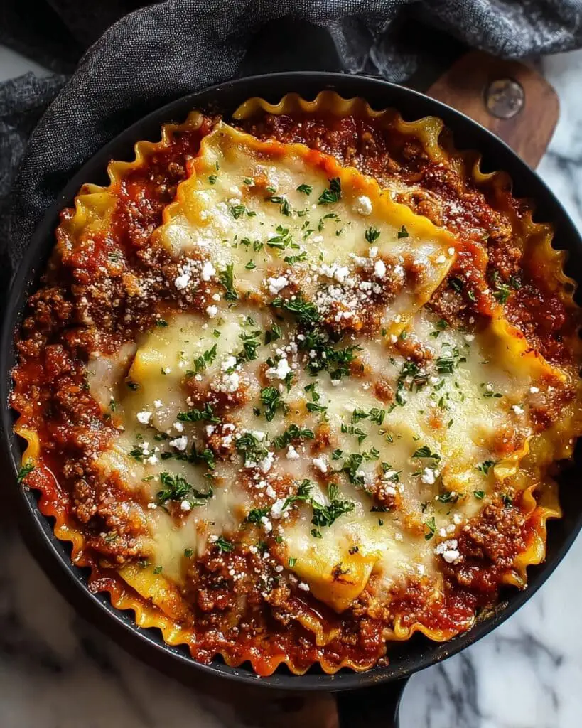 Easy One Pot Skillet Lasagna Recipe