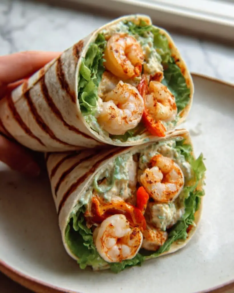 Yummy Grilled Shrimp Caesar Wraps Recipe