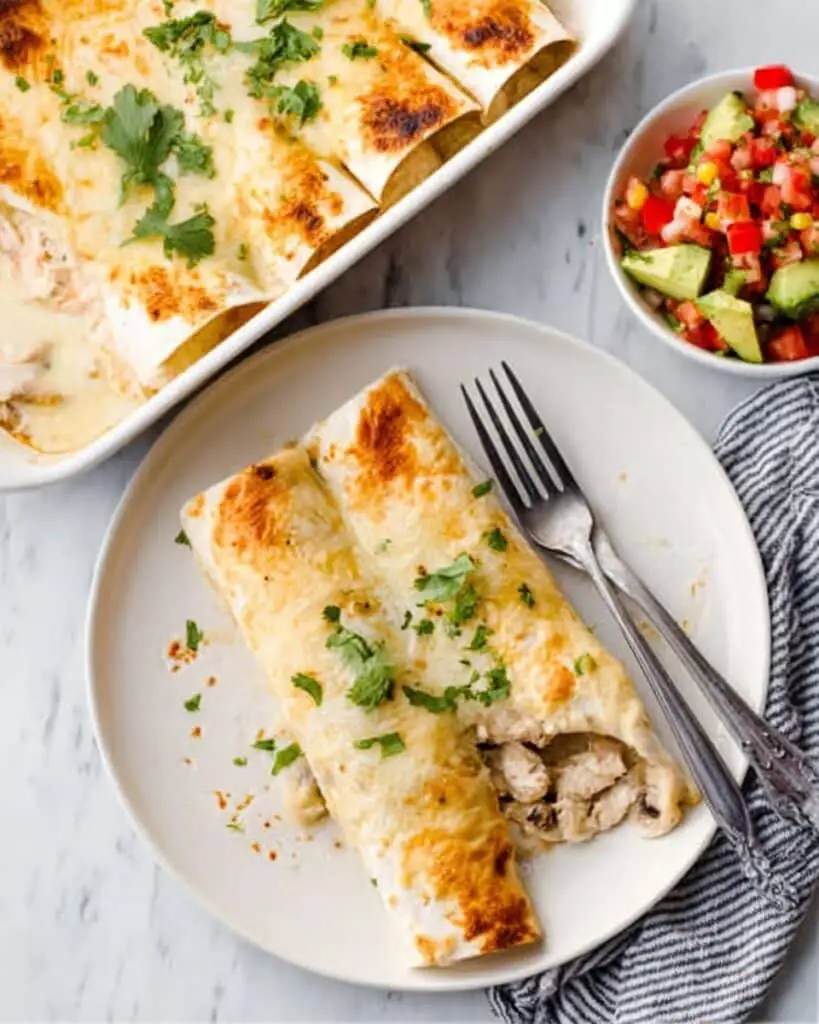 Creamy Queso Chicken Enchiladas for Effortless Family Dinners Recipe