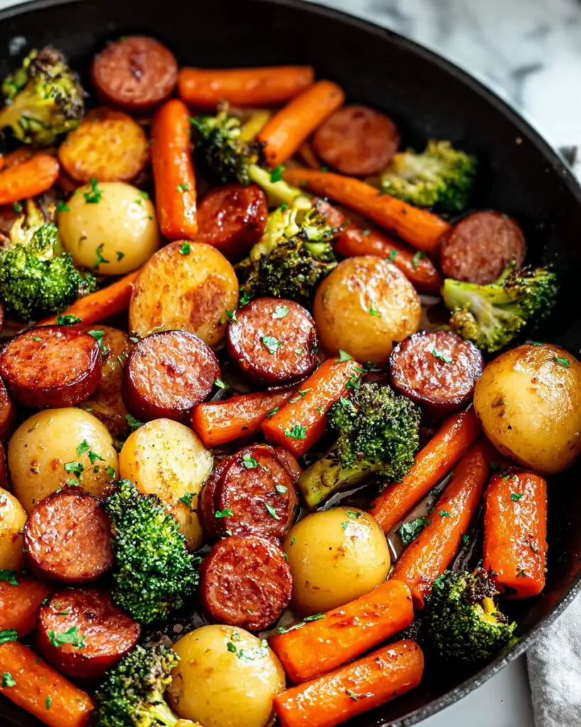 One-Pan Honey Garlic Kielbasa & Veggies: Easy Family Delight Recipe