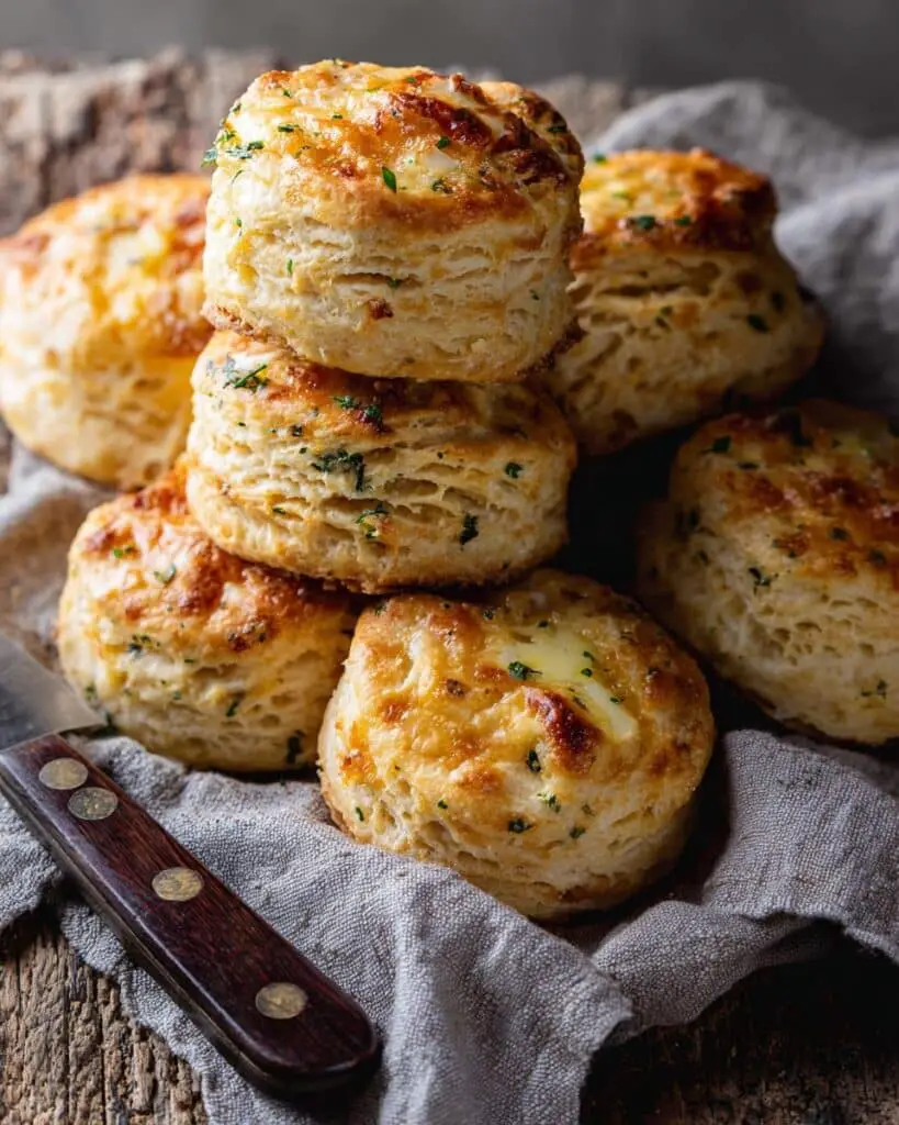 Homemade Honey Butter Cheddar Biscuits Recipe