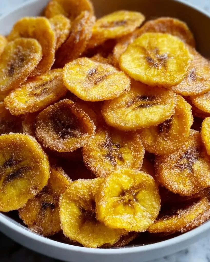 Cinnamon-Sugar Air Fryer Banana Chips Recipe