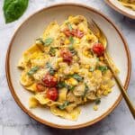 Summery Pappardelle with Corn & Basil Cream Sauce Recipe