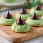 Mint Chocolate Kiss Blossom Cookies Recipe