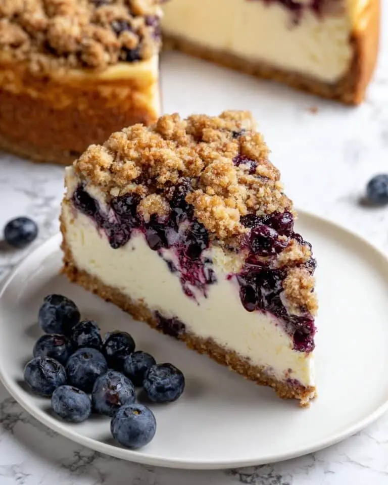Blueberry Crumble Cheesecake Recipe
