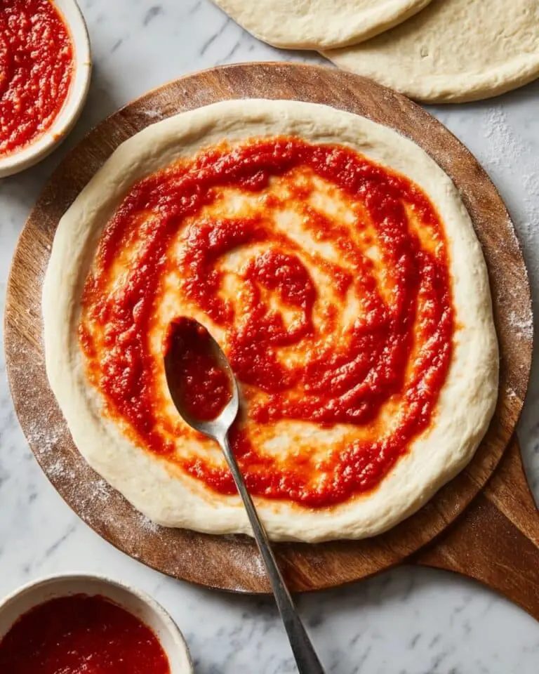 Homemade Pizza Dough with Classic Toppings Recipe