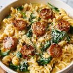 Creamy Chicken Sausage Orzo Skillet Recipe