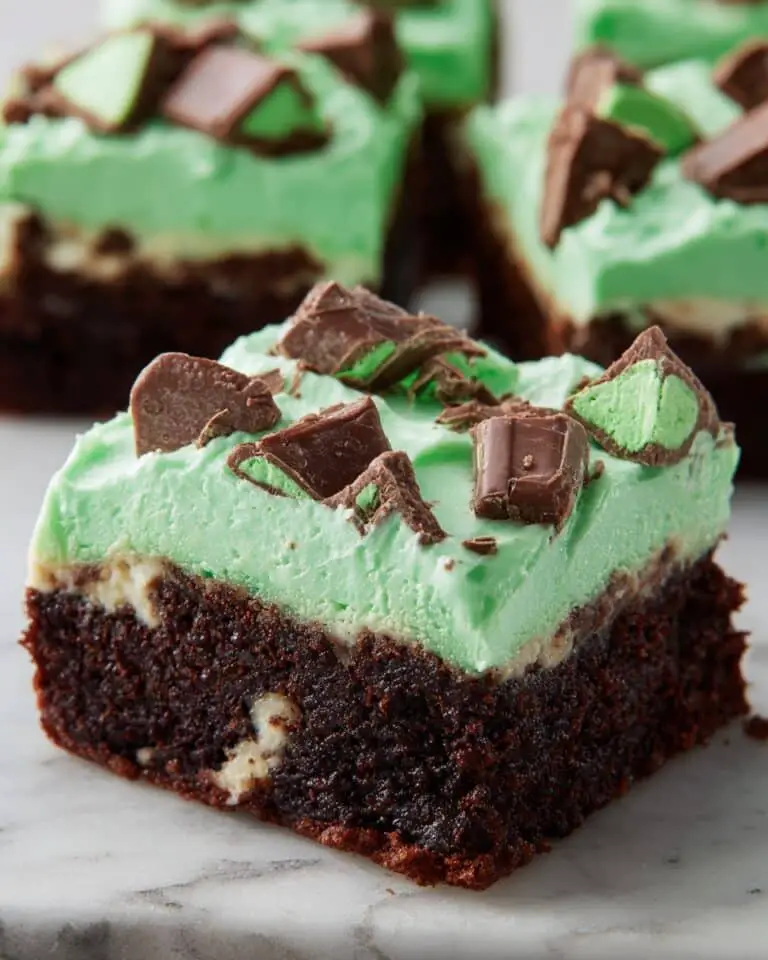 Mint Chocolate Chip Brownies Recipe