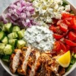 Healthy Greek Chicken Bowls Recipe