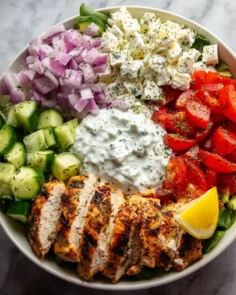 Healthy Greek Chicken Bowls Recipe
