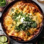 Skillet Creamy Chipotle Chicken Enchiladas Recipe