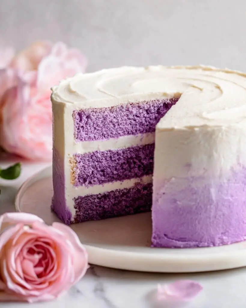 Ube Cake with Macapuno and Coconut Cream Recipe