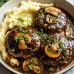 Salisbury Steak with Onion and Beef Gravy Recipe